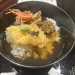 つつじ亭 - 穴子天と蕗味噌の天茶づけ