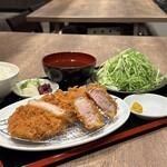 ひるとんヨルホル 安本  - ヒレ・ロース盛り定食