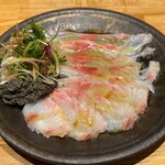 洋食 おがた - 石鯛のカルパッチョ　タプナード