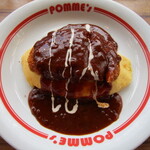 ポムの樹 - 料理写真:ポム豚かつのハヤシソースオムライス（Sサイズ）