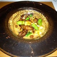 中国料理 「チャイナブルー」 コンラッド東京 - 和牛さいの目切りステーキ　スイートビーンズソースで