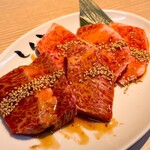 黒毛和牛ホルモン 大衆焼肉しんすけ - ハラミ？わかんねぇ