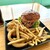 和牛バーガーとパンケーキ ラナマル - 料理写真:ザンタレバーガー＋オニポテ