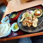元祖 瓦そばたかせ ごはん処りゅう庵 - からあげ定食