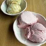 ガーデニア(ホテルマイステイズプレミア成田) - ストロベリーとスイートキャラメル味　抹茶味もある