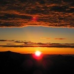 ヒュッテ大槍 - ご来光