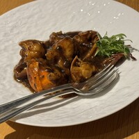 中国料理 「王朝」 ヒルトン東京 - 伊勢海老の黒豆ソース
