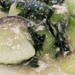 横浜大飯店 - 青梗菜の蟹肉あんかけ