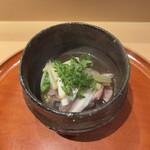 銀座 しのはら - 飛び牛.こごみ.うるい.ふき.焼き豆腐