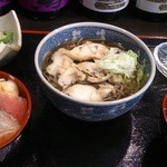 和の粋 - 2014.7.11ランチ　冷たい肉そば&海鮮丼