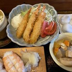 南天寿司 - こんなのも付く定食