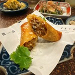 西山TAXI - 自家製グリーンカレーの春巻き