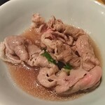 ちゃんこ巴潟 - よそって頂きました(醤油味)