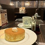 星乃珈琲店 - 料理写真:窯焼きスフレパンケーキ シングル・ドリンク付き