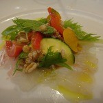 トラットリア・コッレ - スズキのカルパッチョ