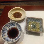 割烹 清風 - お造りのお醤油