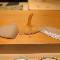 鮨 はしもと - ホタテ、アオヤギ、ヒラメ