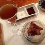 白肝のスモークとポートワイン