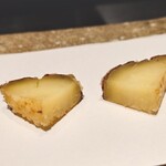 天ぷら 中村 - 夢シルク（１時間ほど揚げたもの、そのままか塩で）