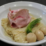 丿貫 - 鮑の肝とトマトの冷やつけ