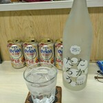 tell me キッチン - 黒糖焼酎たかたろうソーダ割り