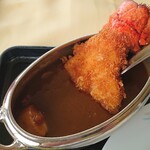 グリル - ロブスターと帆立貝のカレーライス
