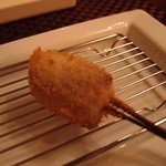 ワインと串揚げ こぱん - 山城牛の牛串