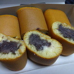 藤田屋 本店 - 大あんまき３種（左からカスタード、チーズ、あずき）