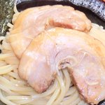 麺処 晴 - <'14/08/04撮影>濃厚つけ麺(中盛) 800円 のチャーシュー