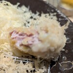 とんかつ憲進 - ヒレカツの断面