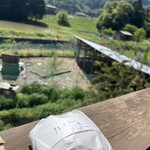 フライベッカーサヤ - 目の前には平飼いニワトリ