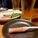 個室居酒屋 古民家和食ダイニング きよ久 - 根らっきょうの生ハム巻き