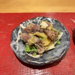 鮨 まぜき - 富山湾ホタルイカと菜の花ウドの酢味噌和え