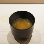 鮨 西崎 - アラの味噌汁