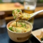 寿し辰 - これがウマー！(°▽°)☆
      ネバとろの納豆豆腐に天かすのカリカリ感がたまらない！