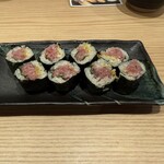 玄海 本まぐろ 鷹島 - 大将巻き（中トロ、沢庵、しそ、ごま、わさび）