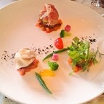 リストランテ フォレスタ・ヴェルデ - 前菜 新ジャガイモのコンフィ2014.8