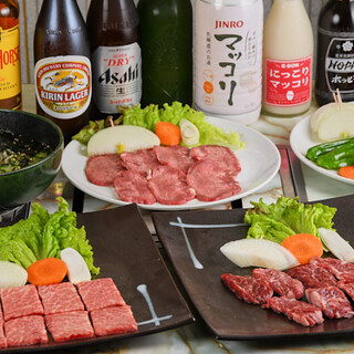 定番酒や韓国酒をはじめラインナップ充実！単品飲み放題もご用意