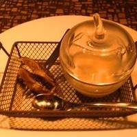 mori - 冷たい焼き茄子のスープと秋刀魚の燻製