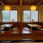 富士屋食堂 - 小上がりは掘りごたつ式…夜の部の予約が入ってました
