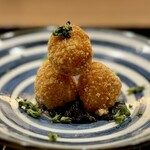 鎌倉 北じま - アオリイカのおかき揚げ