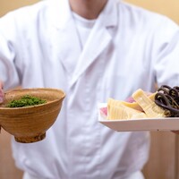 澤田 - 2025.4 花山椒鍋（クロメバル、わらび、筍、花山椒）