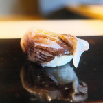 鮨 三心 - 大阪湾のとり貝。トロットロの美味！