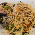 ラーメン二郎 - 赤酢投入～♪