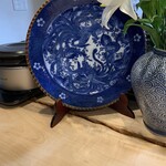 海蛇食堂 - 鳳凰の描かれた骨董大皿