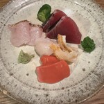 味処 高雄 - お造り３点盛り