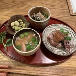 味処 高雄 - 先づけ４点盛り
