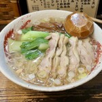 らーめん中々 - 鶏らーめん大盛り　1,000円+100円(税込)