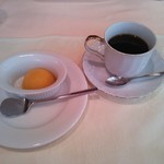 ムッシュのランチ デザート(マンゴーのシャーベット)・ドリンク(コーヒー)