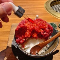 中目黒焼肉 登牛門 - 調味料はスポイト